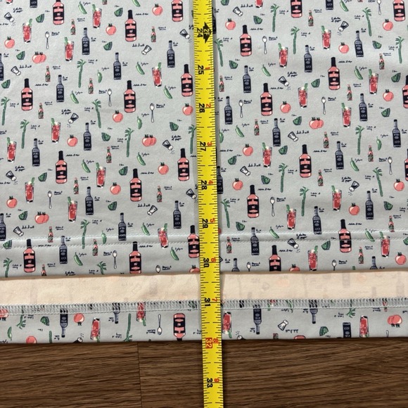 Peter Millar Blue Polo Summer Comfort Bloody Mary Print Golf Shirt Men's Large - Picture 4 of 6